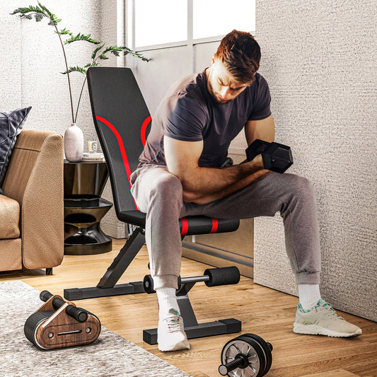 Banc de Musculation Réglable & Pliable – FitnessPAM™
