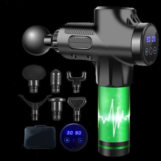 Pistolet de Massage Musculaire 30 Niveaux – FitnessPAM™