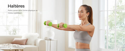 Set d’Haltères Hexagonaux Néoprène (1-3 kg) – FitnessPAM™
